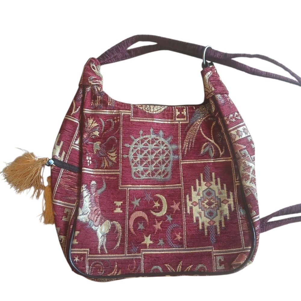 Handcrafted Tapestry Women’s Bag - Turkish Style Woven Artisan